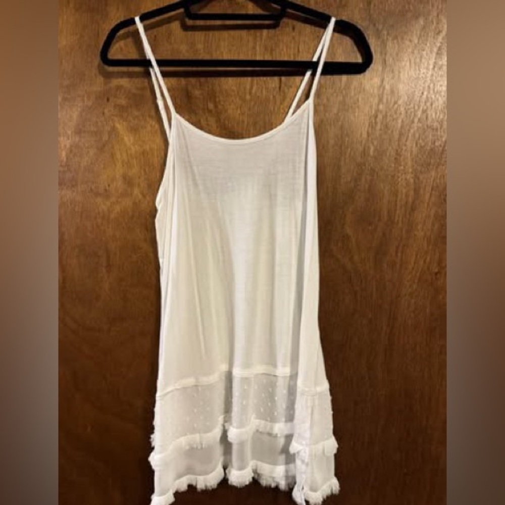 Grace and Lace Soft Lightweight Lace Top Extender in White Size Medium